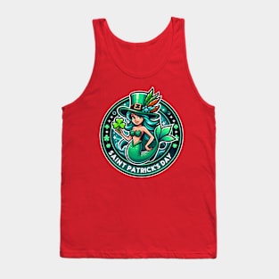 St Patrick's Day - Green Mermaid Tank Top